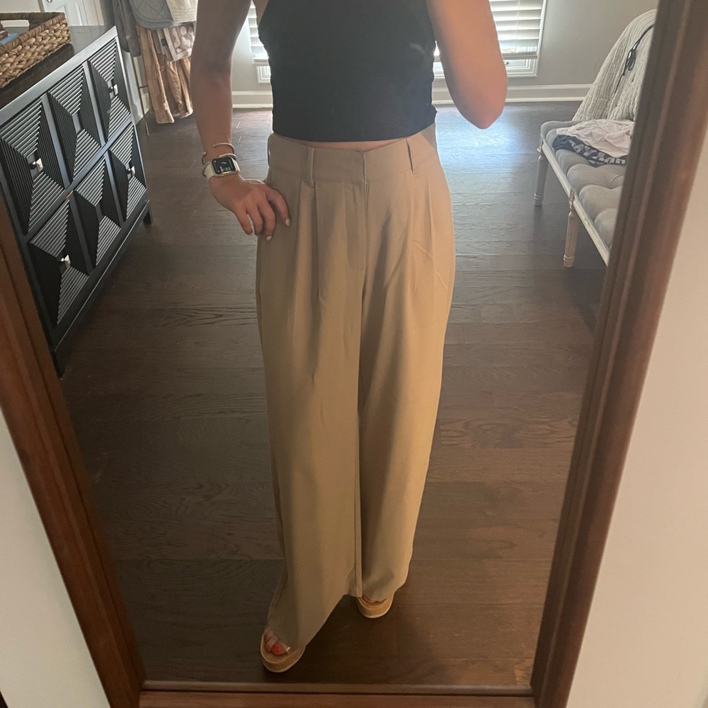 Tailored Wide Leg Pants